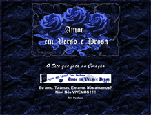 Tablet Screenshot of amoremversoeprosa.com